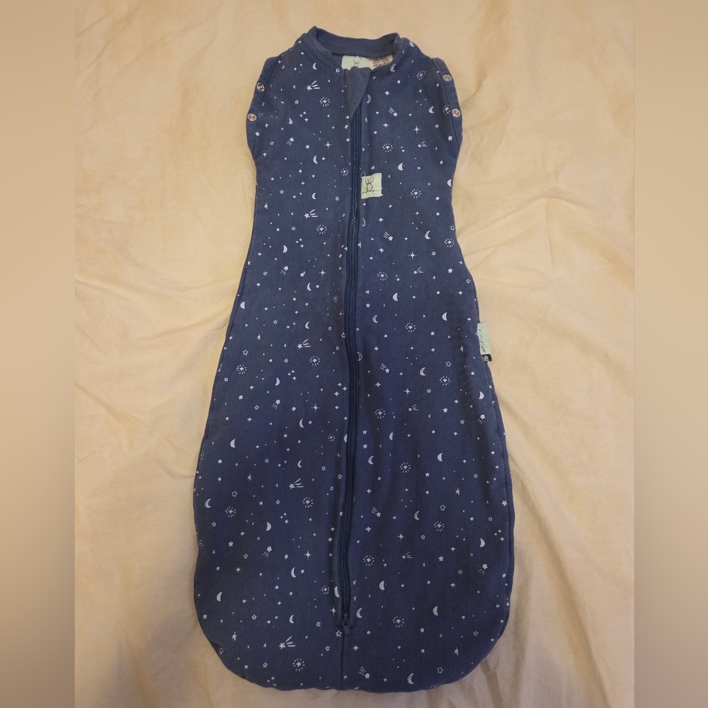 ergoPouch 1.0 TOG Cocoon Baby Sleep Sack 3-6 Months swaddle Arms Free Blue Stars